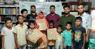 টাঙ্গাইলে চিত্রাঙ্কন প্রতিযোগিতায় বিজয়ীদের মাঝে পুরস্কার বিতরণ